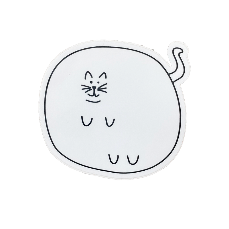 Fat Cat Sticker