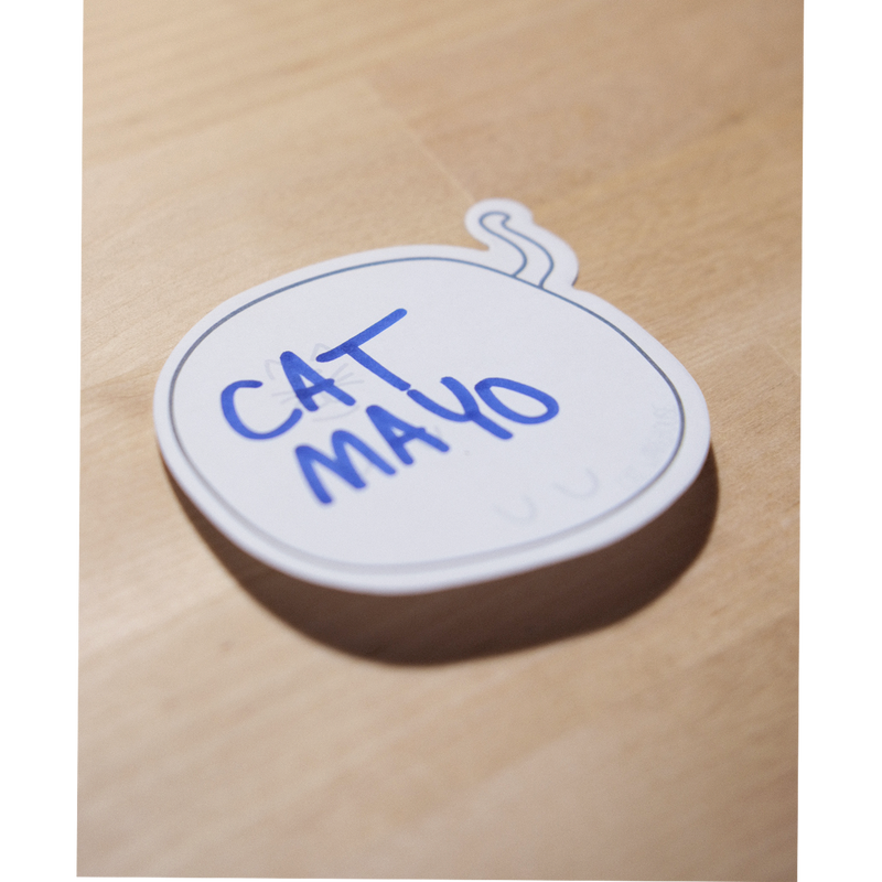 Fat Cat Sticky Notes